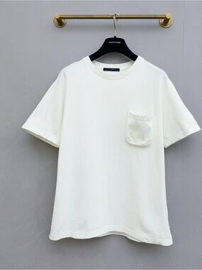 Louis Vuitton White Short-Sleeve Pocket Tee
